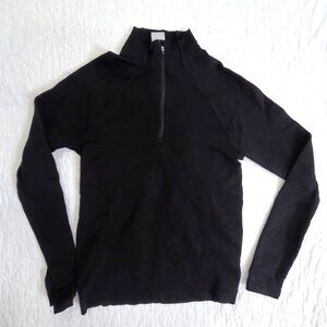 Athleta Women’s Black Half-Zip Performance Sweater Size Medium